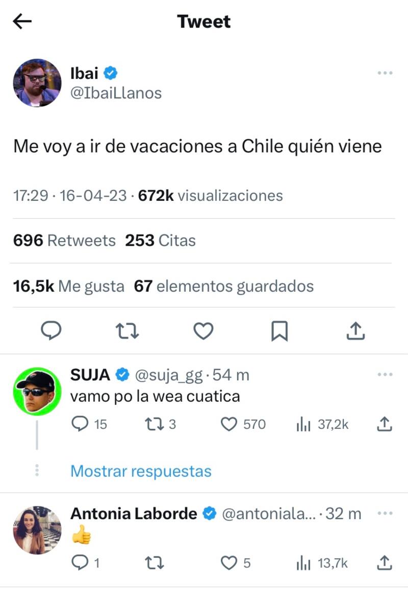 Ibai Llanos viene a Chile.