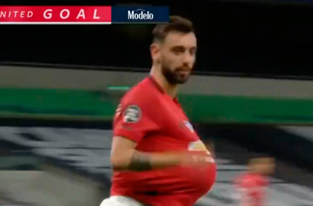 Bruno Fernandes empató el partido entre Tottenham y Manchester United