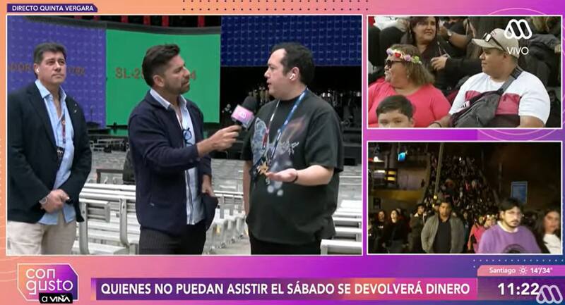 El ejecutivo conversó con Con Gusto a Viña. Créditos: Captura Mega