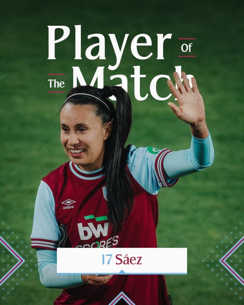 Camila Sáez, la figura del partido.