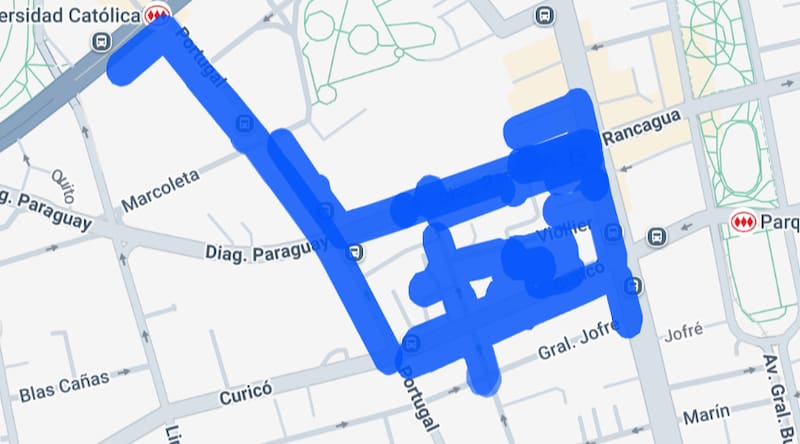 Este corte se sitúa a pasos de las estaciones de metro Universidad Católica y Parque Bustamante. Foto: Enel.