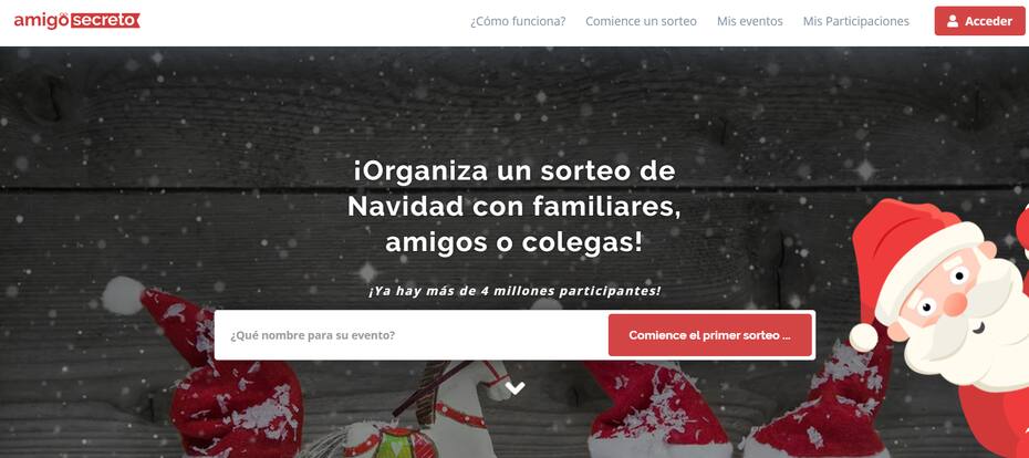 Solo deberás completar algunos datos para poder realizar tu sorteo de amigo secreto.
