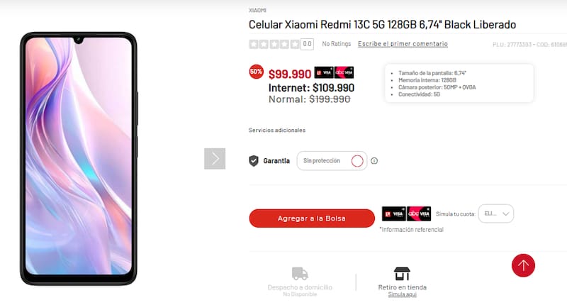 Con un 50% de rebaja está este celular marca Xiaomi.