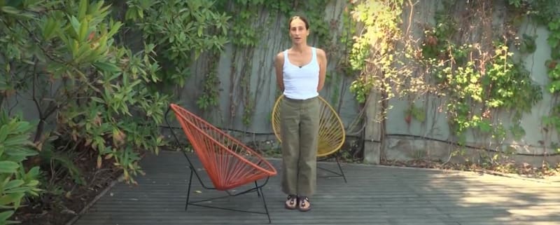 Parte del patio de la casa de Amparo Noguera. Créditos: CHV.