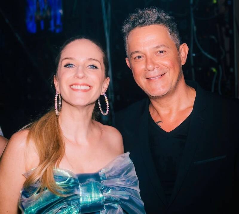 Alison Mandel y Alejandro Sanz tuvieron un especial encuentro.