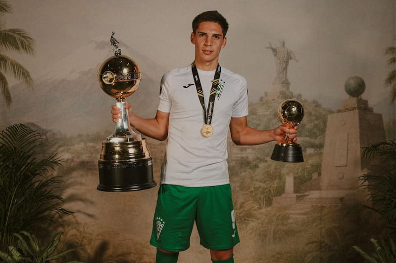 Fue la gran figura de Wanderers en Copa Libertadores. Foto: @conmebol.