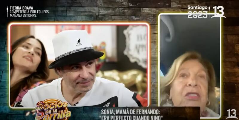 Fernando Larraín y el saludo de su mamá.