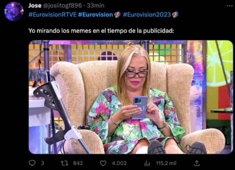 Otros simplemente disfrutaron de los memes de Eurovisión 2023 / Twitter