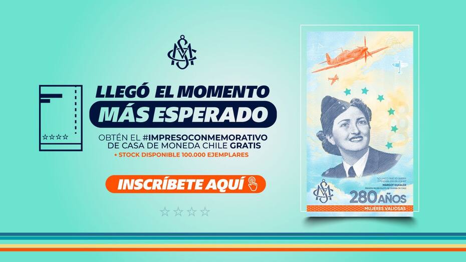 Para obtener el billete impreso conmemorativo se debe ingresar a la plataforma de Mujeres Valiosas con Clave Única.