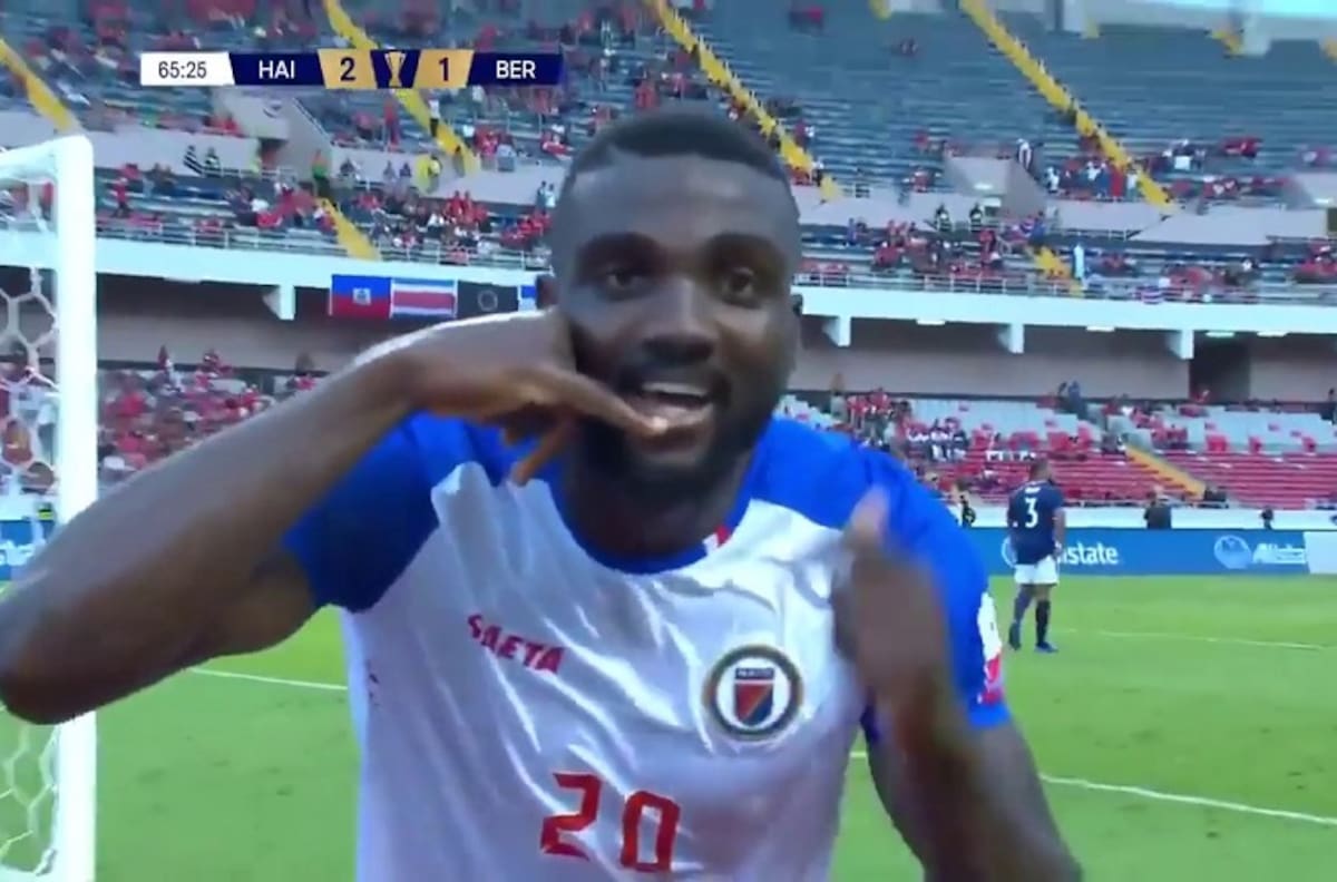 La ingeniosa jugada de Haití que terminó en gol en el triunfo ante Bermudas por la Copa de Oro