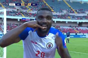 La ingeniosa jugada de Haití que terminó en gol en el triunfo ante Bermudas por la Copa de Oro