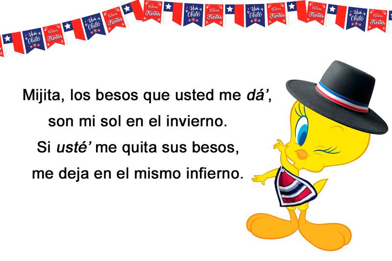 No podía faltar Piolín con sus chilenos poemas.