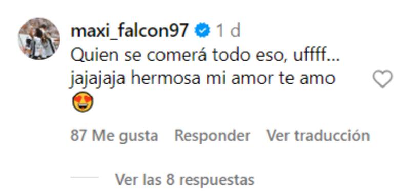 El comentario de Maxi Falcón a Florencia Pouso.