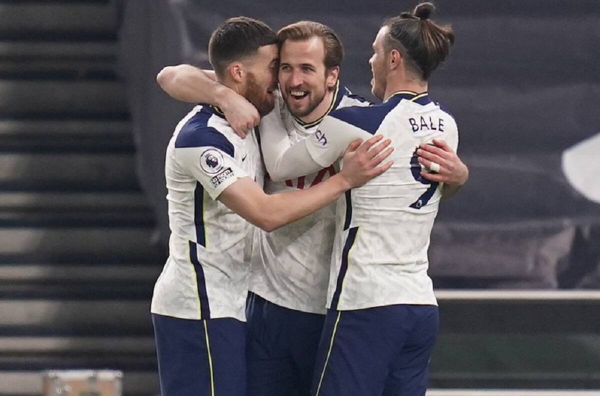 Tottenham se metió en la lucha por puestos europeos con dobletes de Harry Kane y Gareth Bale