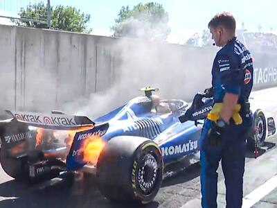 VIDEO | Retraso en el inicio del GP de Austria: se incendió el auto de Carlos Sainz