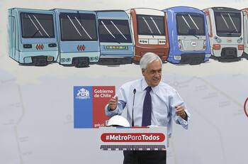 Sebastián Piñera dio el vamos a la construcción de la Línea 7 del Metro