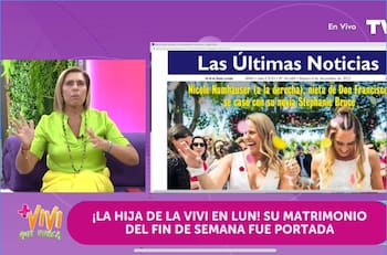 "Quedé media plop": Vivi Kreutzberger comparte potente reflexión tras recibir desubicada crítica por el matrimonio de su hija, Nicole Numhauser