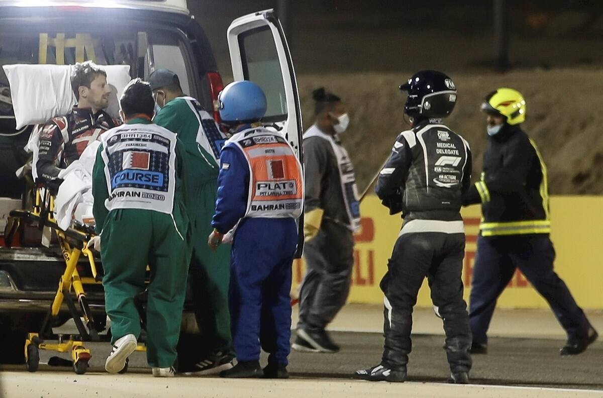 Grosjean fue dado de alta y ya se prepara para volver