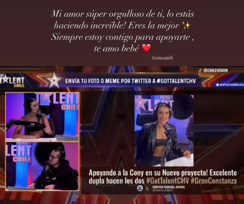 Luis Miguel Castro envió romántico mensaje a Constanza Capelli. Créditos: Instagram