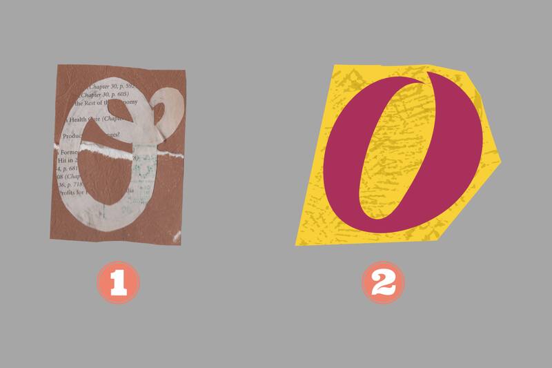 ¿Cuál de estas letras llama primero tu atención?