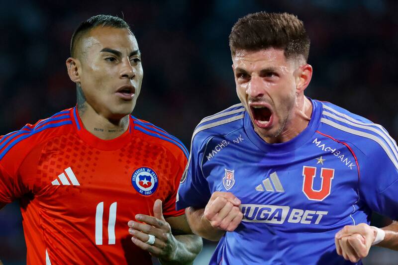 Eduardo Vargas y Lucas Di Yorio.