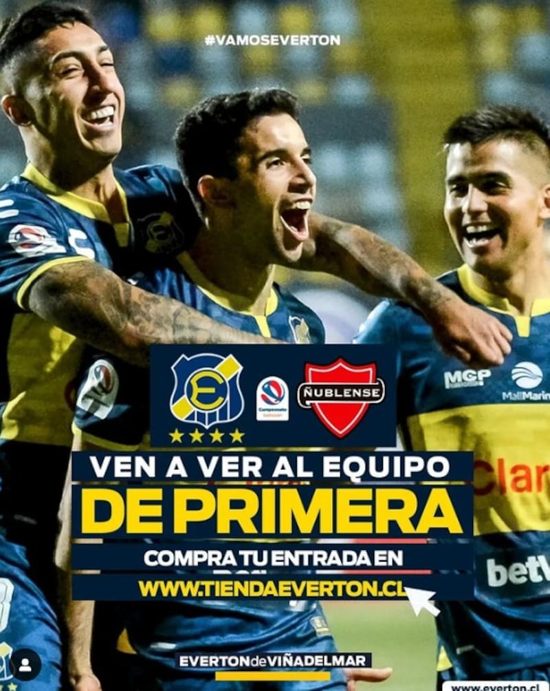 Everton le "tocó la oreja" a Santiago Wanderers antes del partido contra Ñublense. Foto: Aton.