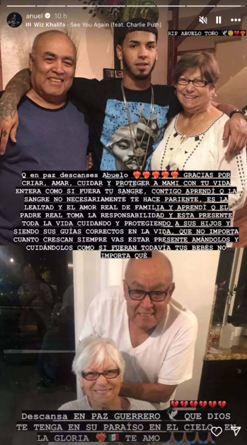 lamentó la pérdida de un ser querido por redes sociales.