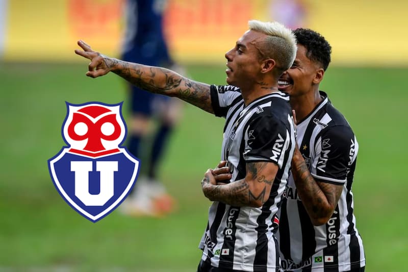Eduardo Vargas en el Atlético Mineiro.