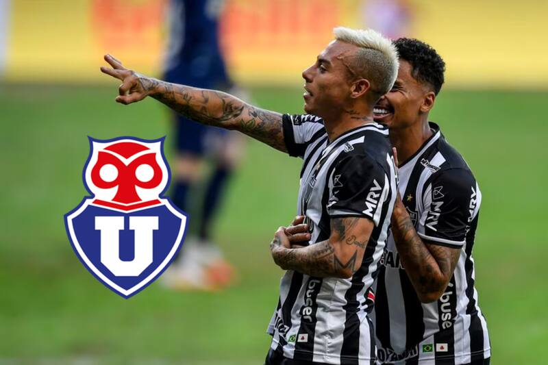 Eduardo Vargas en el Atlético Mineiro.