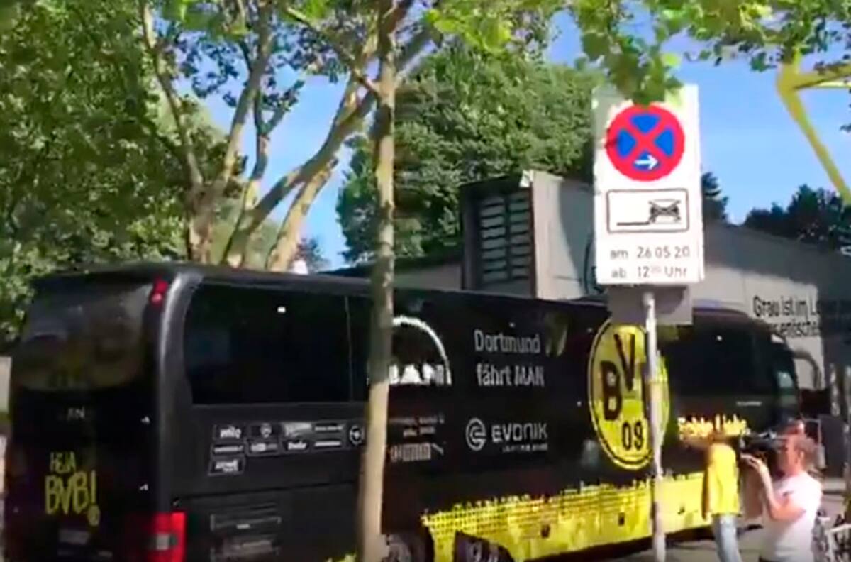 Así llegó el plantel del Borussia Dortmund para enfrentar el clásico