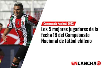 Los 5 mejores jugadores de la fecha 18 del Campeonato Nacional de fútbol chileno