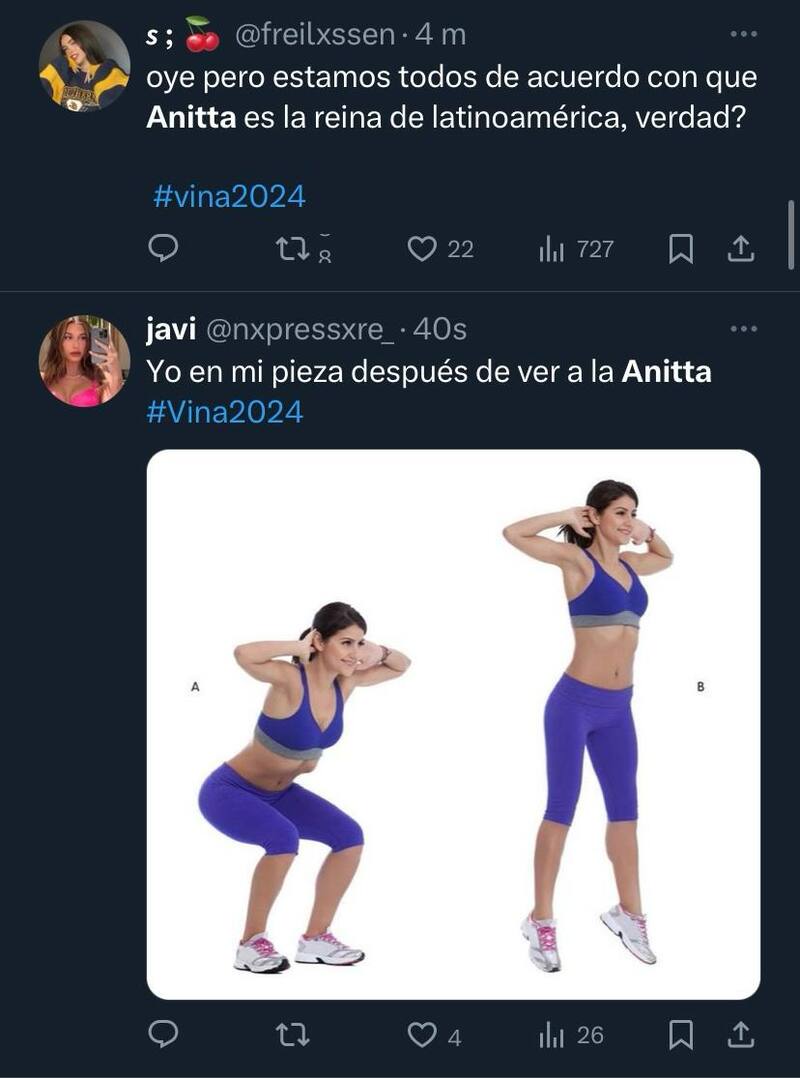 Comentarios al show de Anitta