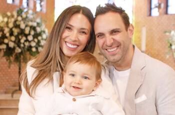 Así fue el bautizo de Teo, el hijo Vanesa Borghi y Carlos Garcés: Este fue el simbólico detalle que destacó por redes