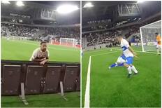 VIDEO| Chiqui Cordero tomó el celular de un hincha de la UC, grabó en pleno Claro Arena y este fue el resultado