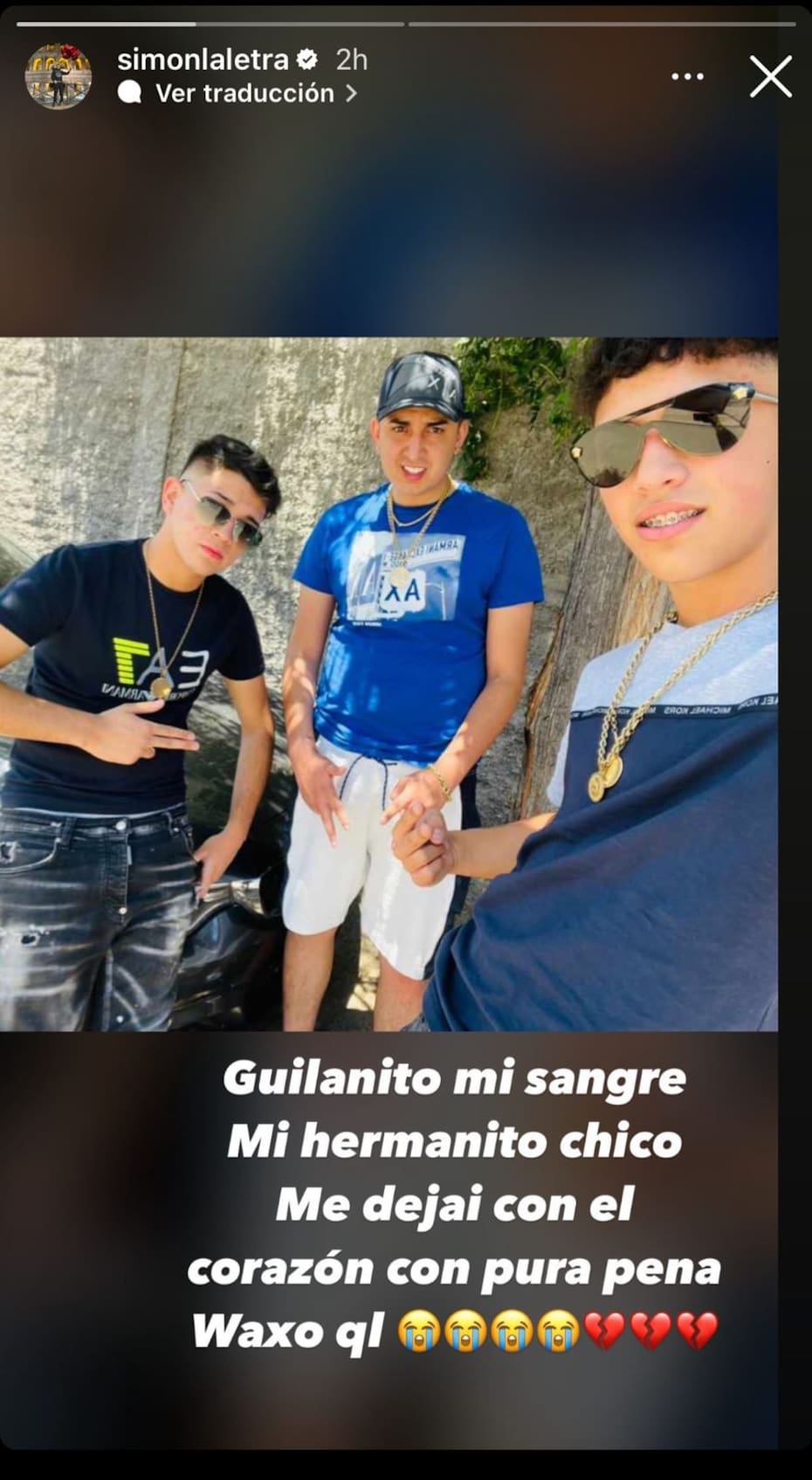 Simón La Letra reacciona a la muerte de Giuliano Yankees.