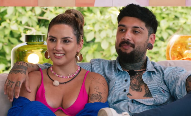 Fernanda y Felipe en La Isla de las Tentaciones.