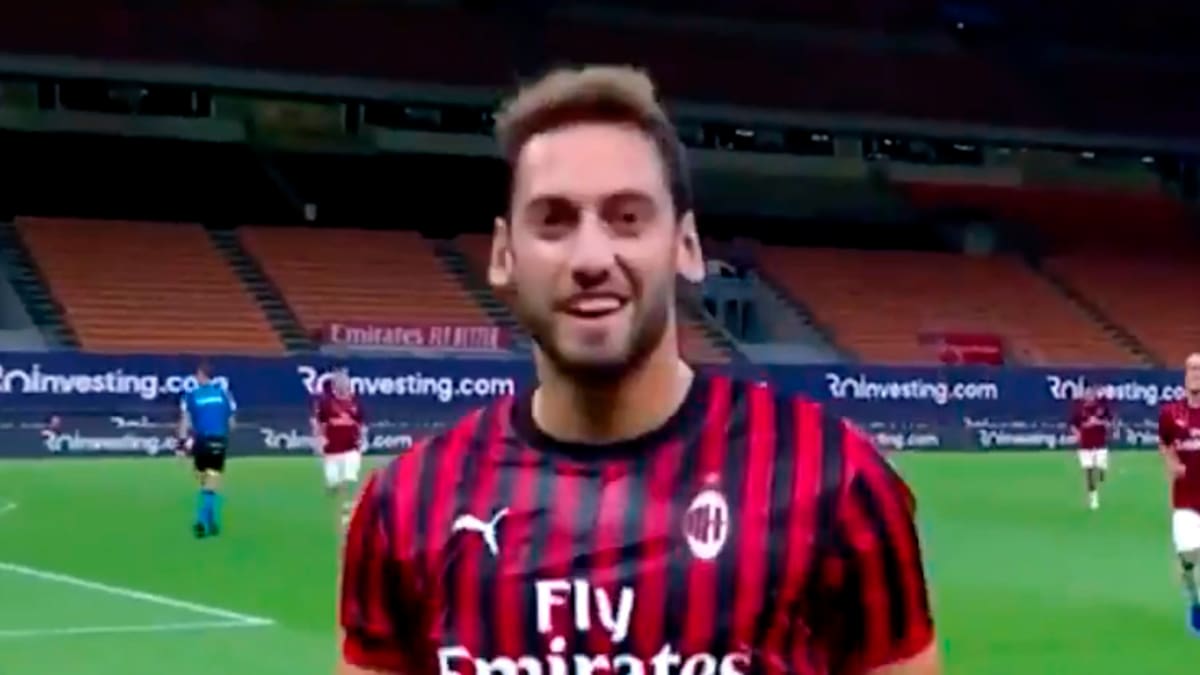 ¡Golazo! El gran tiro libre de Calhanoglu con el que Milan derrota a Atalanta