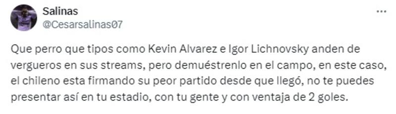 Igor Lichnovsky fue criticado por su último partido en el América