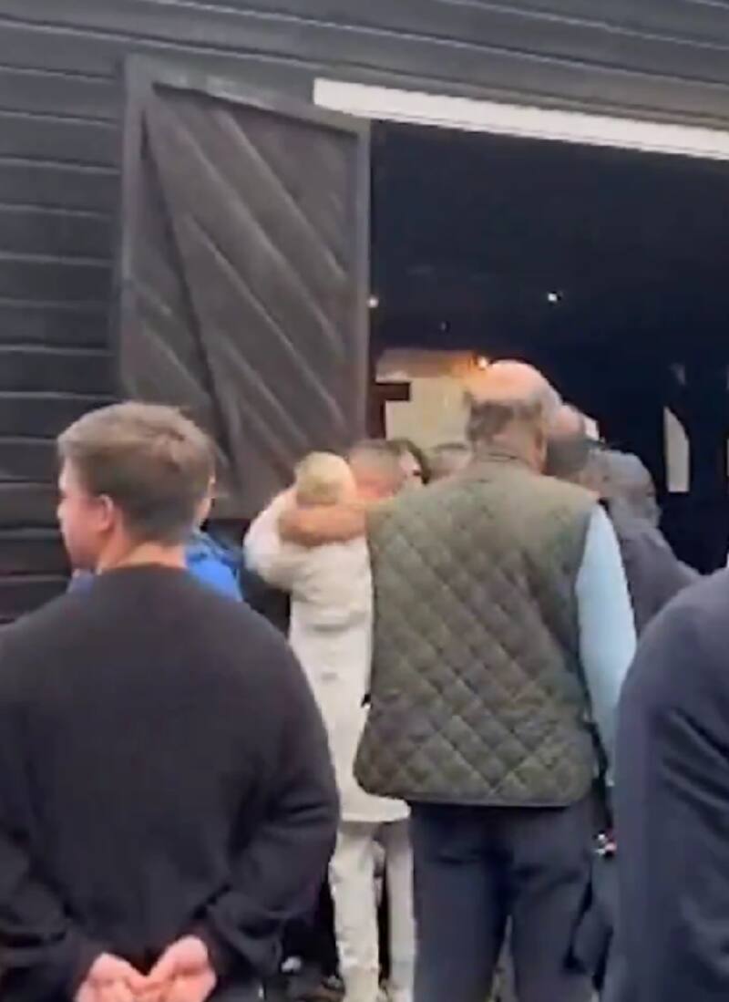 Cecilia Morel en responso de Sebastián Piñera. Créditos Captura TVN