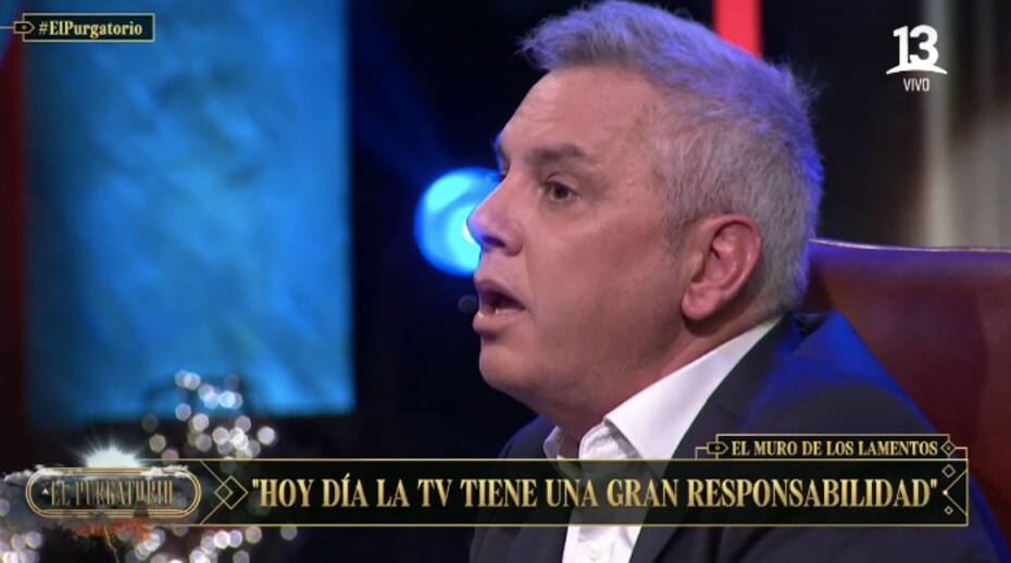 José Miguel Viñuela habló sobre su crítica hacia los matinales. Foto: Canal 13.
