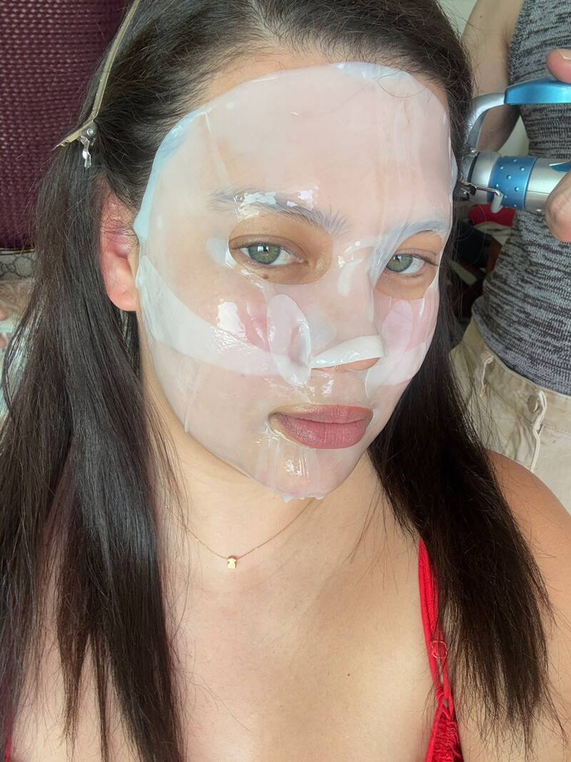 La modelo se está alistando para desfilar en la alfombra de la Gala del Festival de Viña 2025.