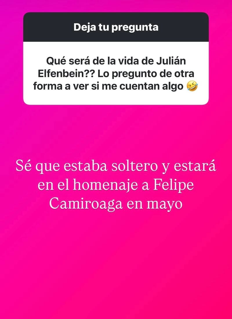 Cecilia Gutiérrez reveló que el animador está soltero.