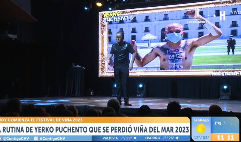 Hizo bromas sobre el "Pelao" Vade. / Chilevisión