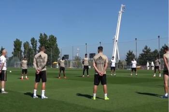 Real Madrid realizó minuto de silencio por las víctimas de coronavirus en España