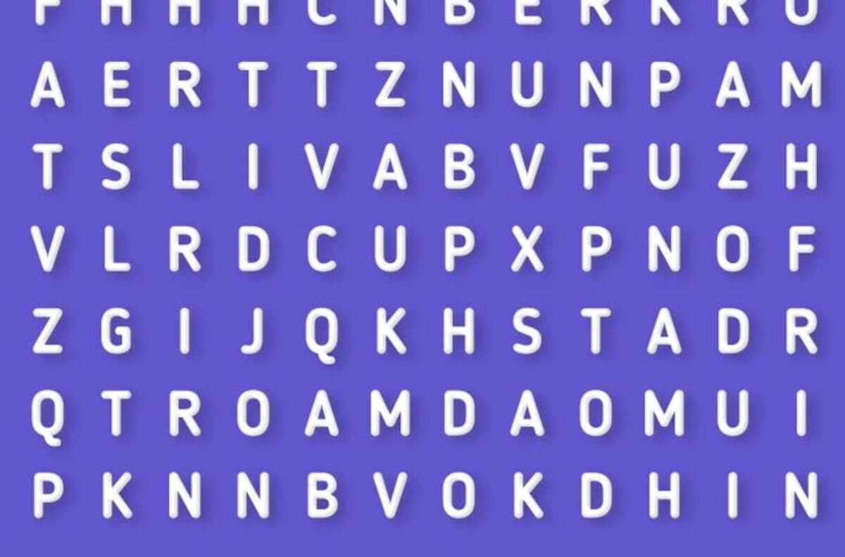 Test Visual: ¿Puedes encontrar la palabra oculta en esta sopa de letras? Tienes solo 15 segundos