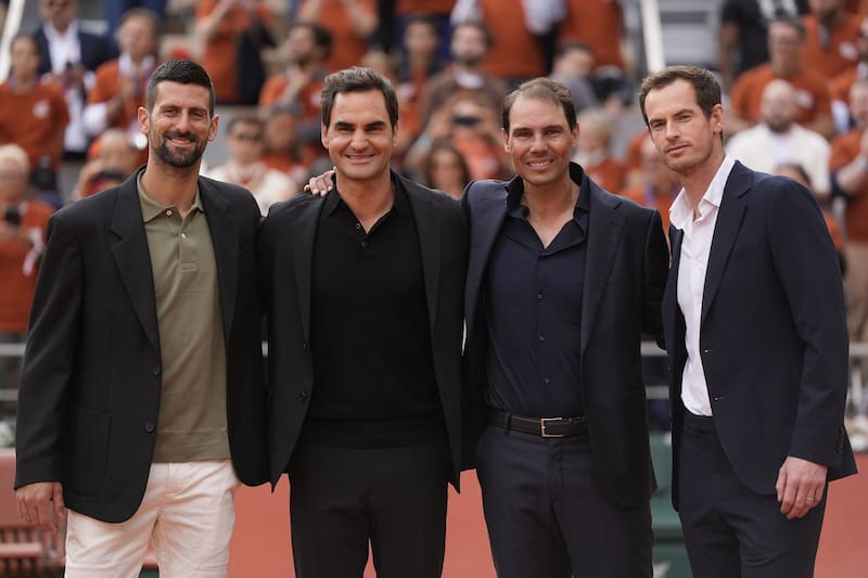 en el homenaje de Roland Garros a Rafael Nadal. Foto: Roland Garros
