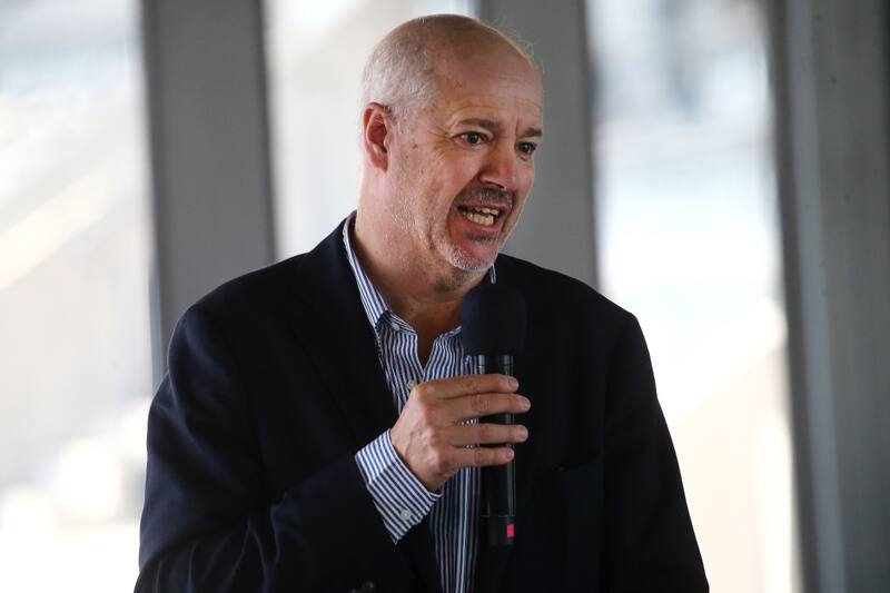 El presidente de Cruzados se refirió a la salida de Tiago Nunes de la UC. Foto: Agencia Aton.