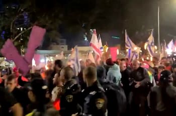 VIDEO | Manifestación masivas de más de 100.000 personas en Tel Aviv contra la reforma judicial Israelí