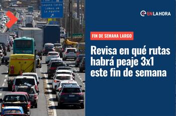 Peaje 3x1: ¿Cuándo y en qué rutas habrá rebaja de tarifas durante este fin de semana largo?