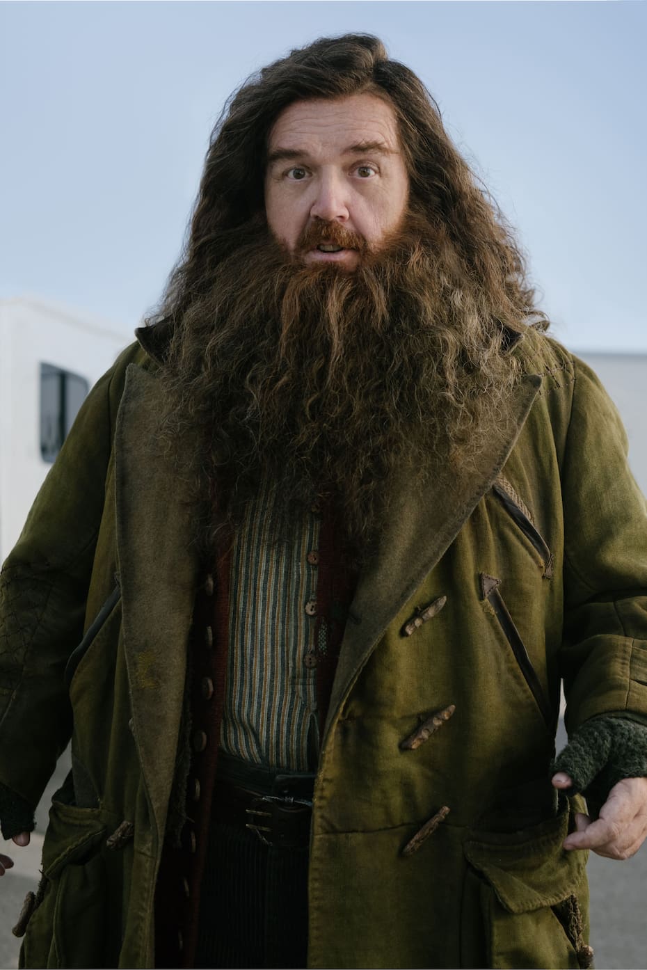 Así lucirá el gigante en la nueva serie de Harry Potter.